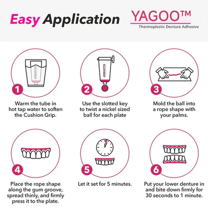 Yagoo™ Thermoplastic Denture Adhesive (👨‍⚕️Dentist Recommendations)