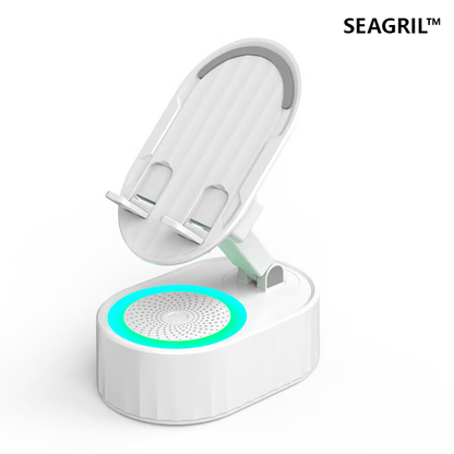 SEAGRIL™ 2025 Smart 4-in-1 Phone Stand — Induction Speaker, Power Bank & Ambient Light